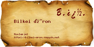 Bilkei Áron névjegykártya